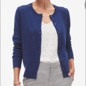 NWOT Blue luxe yarn cardigan